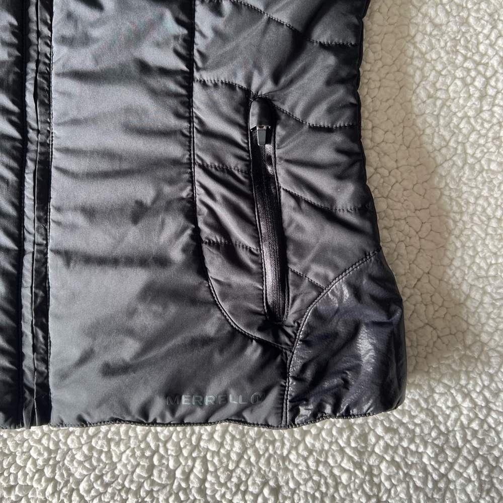 Merrell Black Down Jacket Size Small - image 4